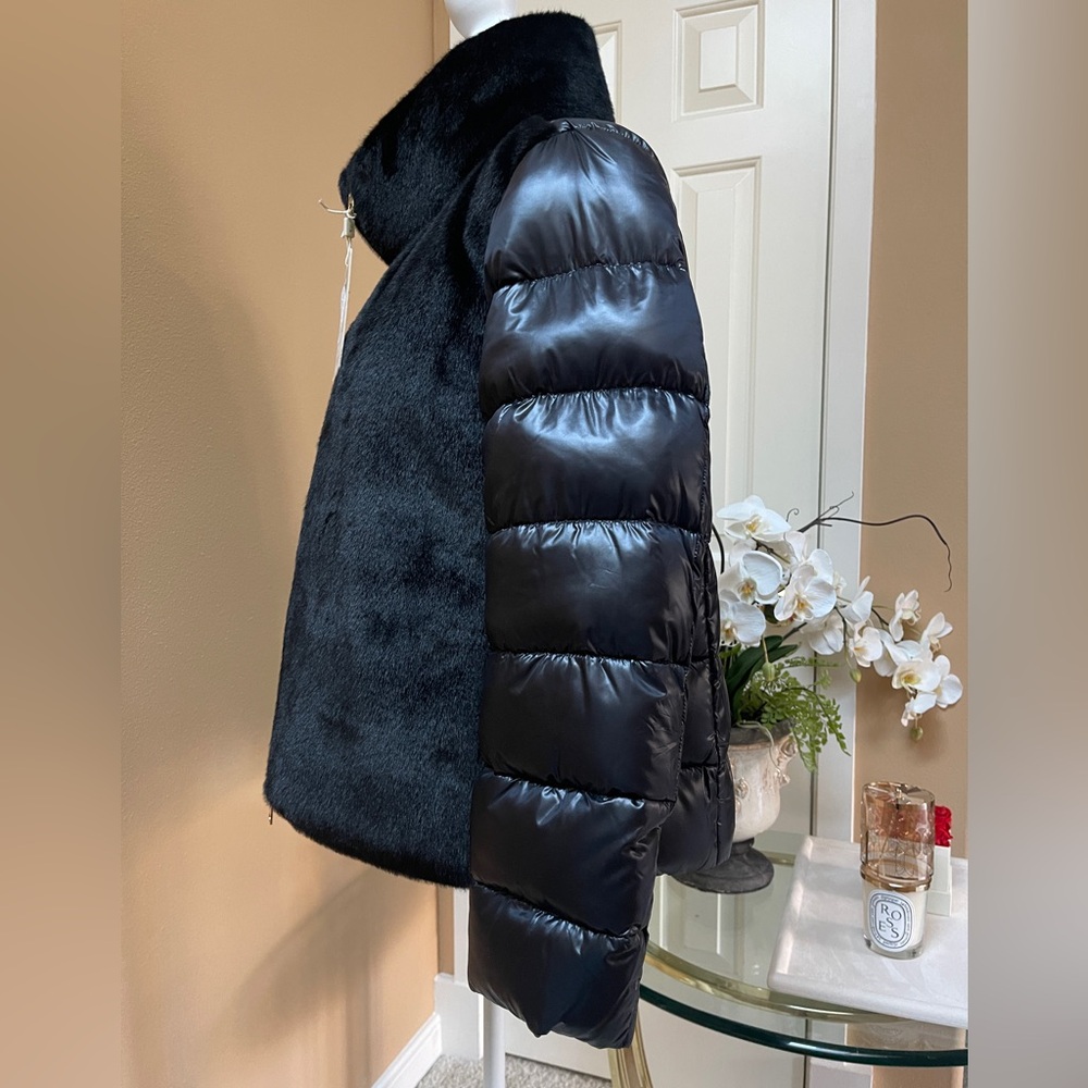 Herno Black Jacket size 48 NEW $675 - Picture 4 of 17